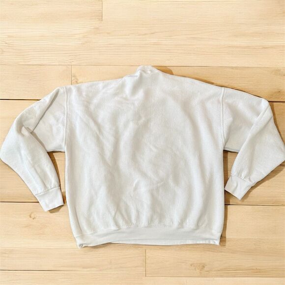 Vintage White Cardinal Puffy Bird Tree Christmas Sweatshirt Holiday XXL - Picture 2 of 7